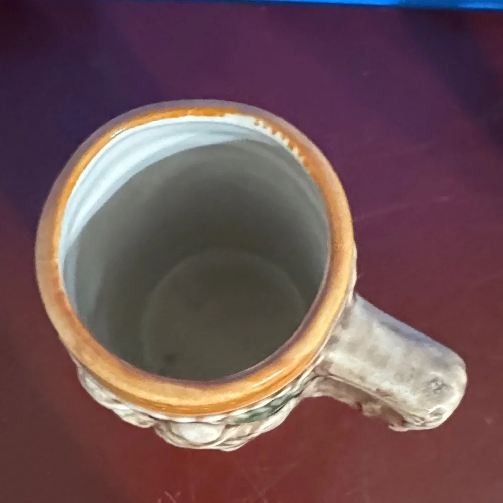 Vintage Swiss Souvenir Ceramic Mug. Small beer stein from Switzerland.